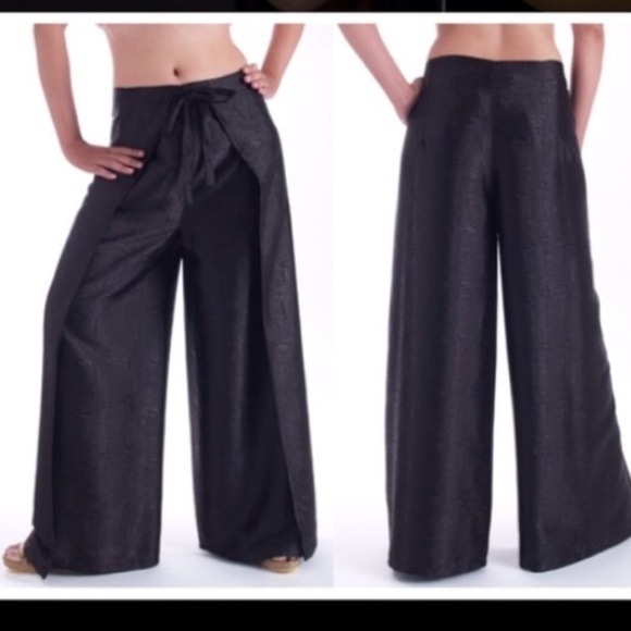 high waisted wrap pants